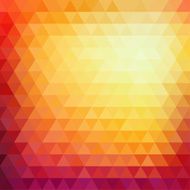 Retro mosaic pattern of geometric triangle shapes N38
