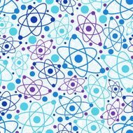 Molecular structure seamless pattern
