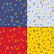 Musical seamless background set