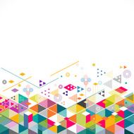 Abstract colorful and creative geometric background vector