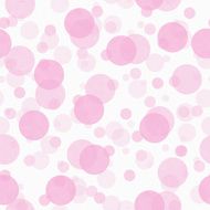 Pink and White Transparent Polka Dot Pattern Repeat Background