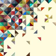 Abstract multicolored mosaic background