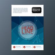 Flyer magazine brochure template Abstract Cover Background A4 size Vector