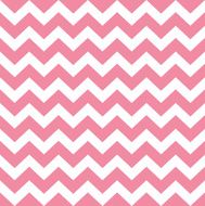 Zigzag pattern in baby pink isolated on white