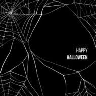 Black background with spider web