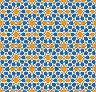 Seamless background of medieval style N4