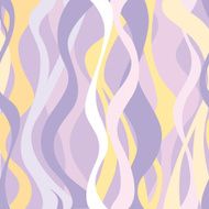 wave ribbon yellow and lilac seamless pattern