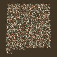 New Mexico Map Network Mesh