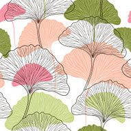 Floral vector seamless background