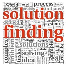 Solution finding in word tag cloud on white N2
