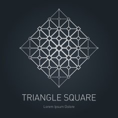 Modern stylish logo Design element with triangles