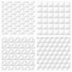 Abstract white 3d paper geometric pattern seamless background