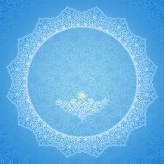 Filigree vector frame in Eastern style