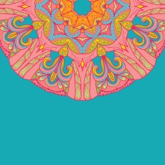 Ornamental round lace pattern N14