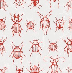 Seamless vector pattern with beetles N2