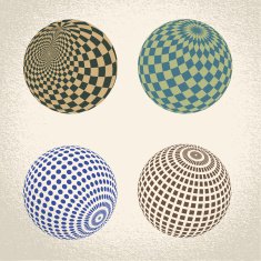 Vector abstract globe symbol isolated round icon