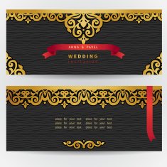 Vintage ornate cards with hipsters label