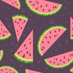 Watermelon vector colorful seamless pattern