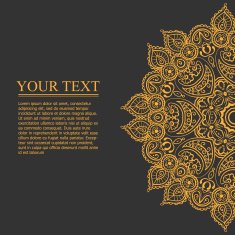 vintage circular pattern of indian