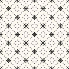 Seamless vector pattern of sun shape and dot