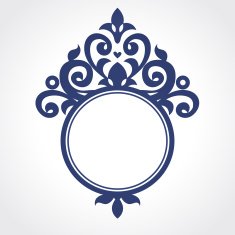 Vintage ornate frame with place for your text