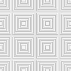 White squares on white tile ornament
