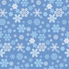 Snowflakes seamless pattern