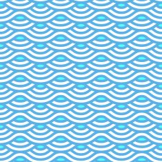Abstract blue waves seamless pattern
