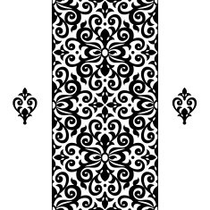 Vector seamless border in Victorian style N9