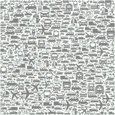 Transportation Vehicles on Seamless Background N2