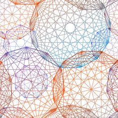 Concentric colored circles seamles pattern