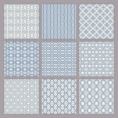 six simple abstract patterns