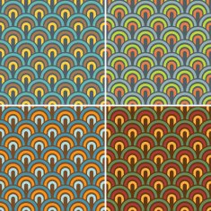 Retro fish scale background