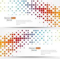 Abstract geo banners