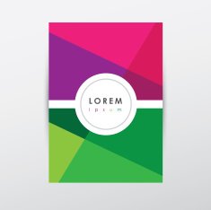 letter o logo style cover brochure and letterhead template design