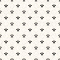 Seamless animal pattern of paw footprint and dot Endless textur