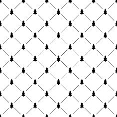 Seamless simple pattern with Christmas tree