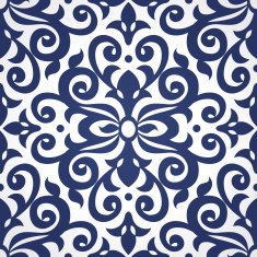 Vector seamless pattern in Victorian style N11