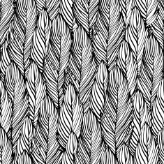 Outline feather seamless pattern