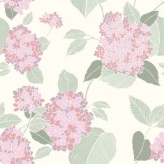 Seamless pattern with flowers lilac N4