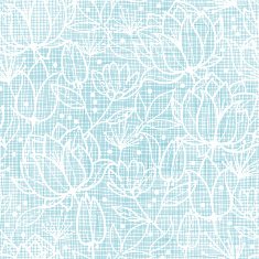 Blue lace flowers textile seamless pattern background