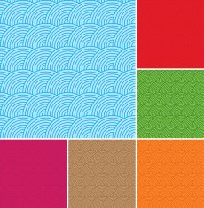 Wave abstract seamless pattern