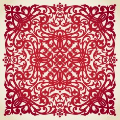 Vector baroque ornament in Victorian style