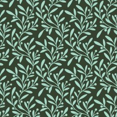 Branches Green Seamless Pattern N2