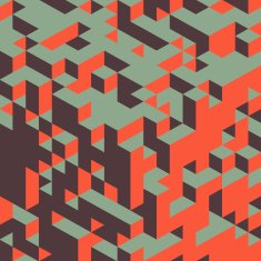 3d blocks structure background Vector illustration