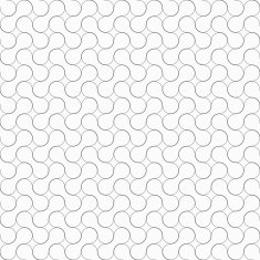 Slim gray rounded shapes ornament