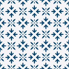 Blue and white delft pattern