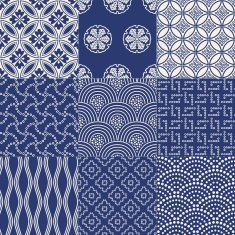 seamless japanese traditional mesh pattern N5