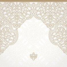 Vector seamless border in Eastern style N16