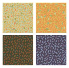 Seamless fall leaves pattern
